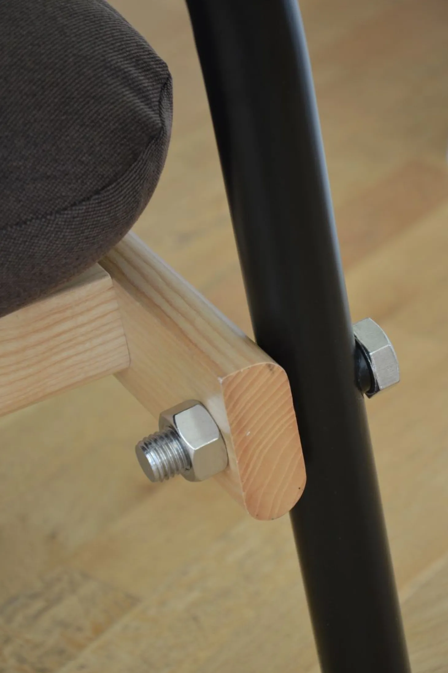 Jan Kurtz Sessel BILLY, Gestell: Esche, Armlehne: Stahlrohr schwarz/braun/beige