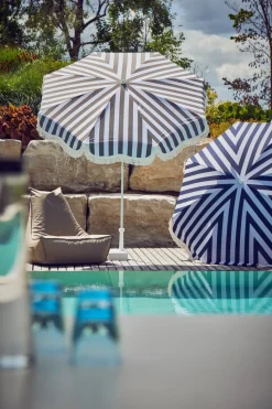 Jan Kurtz Sonnenschirm RETRO, Ø200cm weiß/taupe