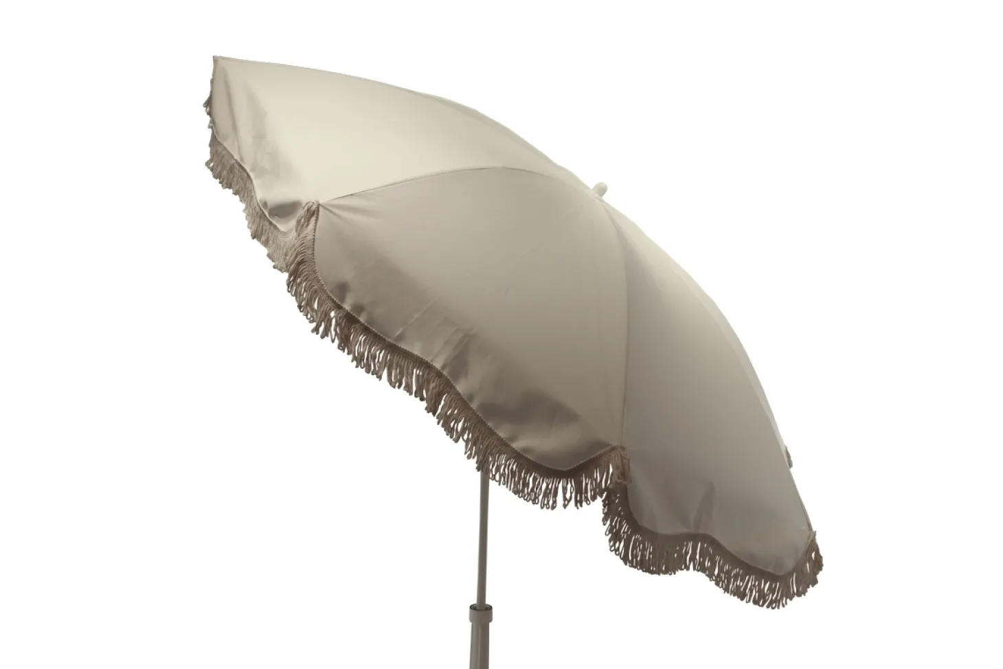 Jan Kurtz Sonnenschirm RETRO weiß mit Fransen