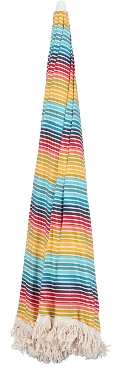 Jan Kurtz Sonnenschirm RETRO MULTICOLOR mit fransen gelb/multicolor