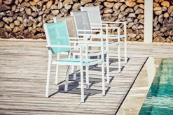 Jan Kurtz Stapelsessel ARIA silbergrau