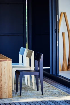 Jan Kurtz Stuhl Nora weiß lackiert matt