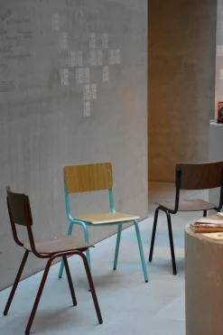 Jan Kurtz Stuhl Zero, türkis/eiche