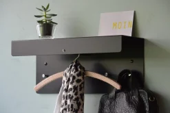 Jan Kurtz Wandgarderobe HANNI, Stahlblech pulverbeschichtet Schwarz