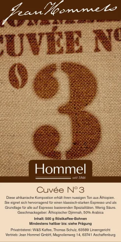 Jean Hommel Kaffee Cuvee Nr. 3 500g