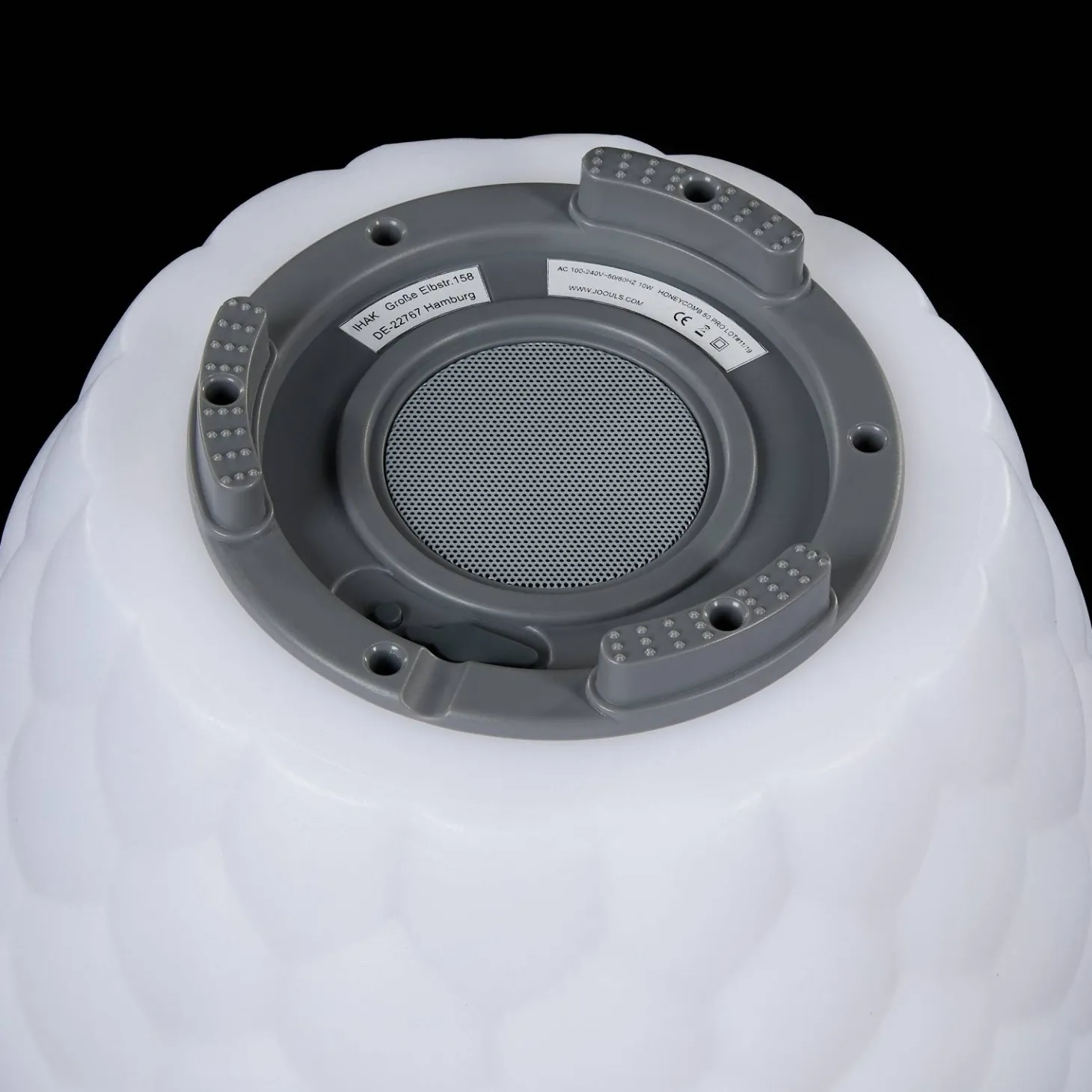 Joouls The Joouly Bowl LTD Outdoor Leuchte mit Bluetooth-Funktion kreisförmige Muster 25 cm x 33 cm