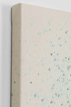 Kare Bild - Touched Flower Boat Beige Grün 80x100 cm