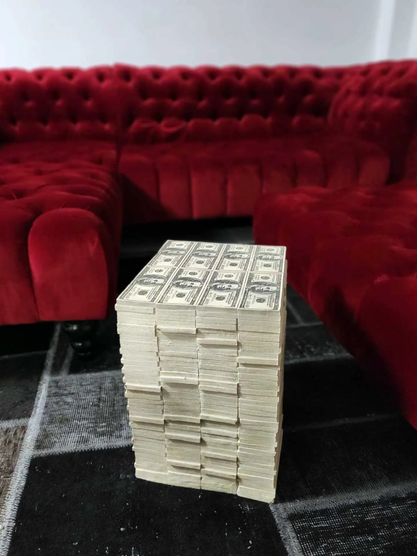 Kare Dollar - Grüner Sitzhocker