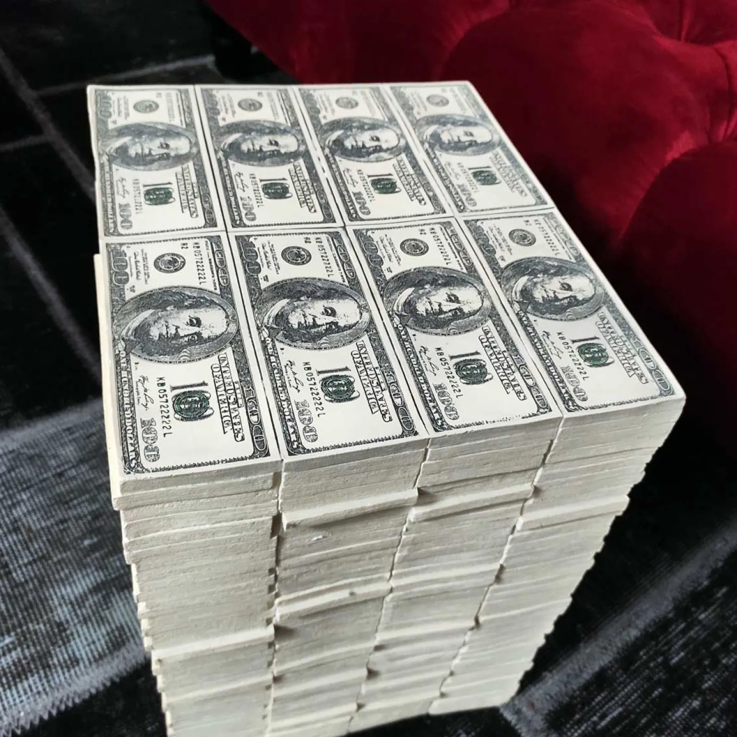 Kare Dollar - Grüner Sitzhocker