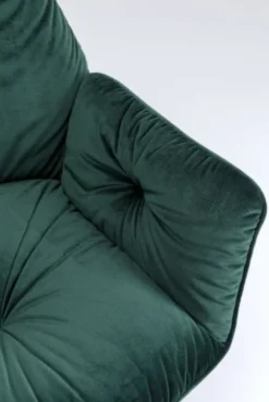 Kare Mila Armlehnstuhl - grün Velours