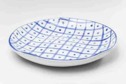 Kare Teller mit Muster Ø 44 cm