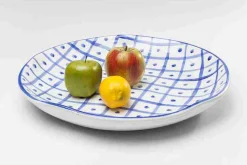 Kare Teller mit Muster Ø 44 cm