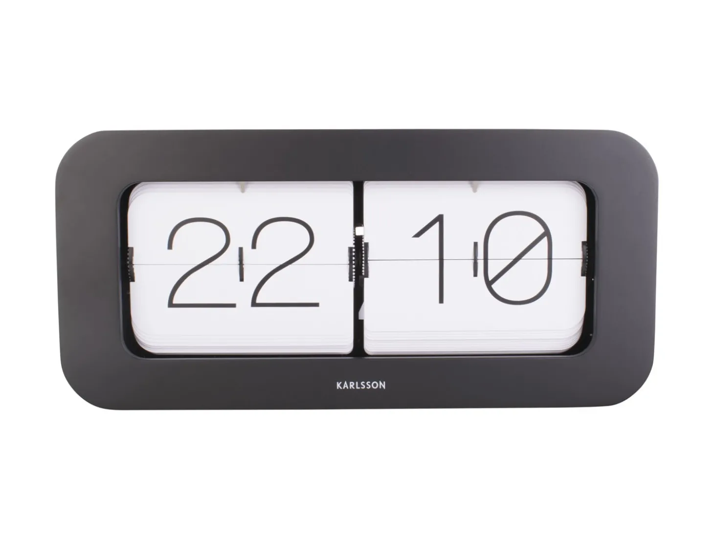 Karlsson Wand/Tisch Uhr Matiz Bambus schwarz