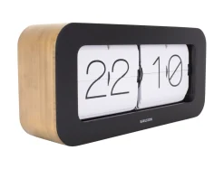 Karlsson Wand/Tisch Uhr Matiz Bambus schwarz