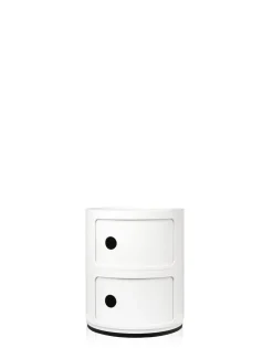 Kartell Componibili Recycled Container weiß mit zwei Elementen (matt - 4986)