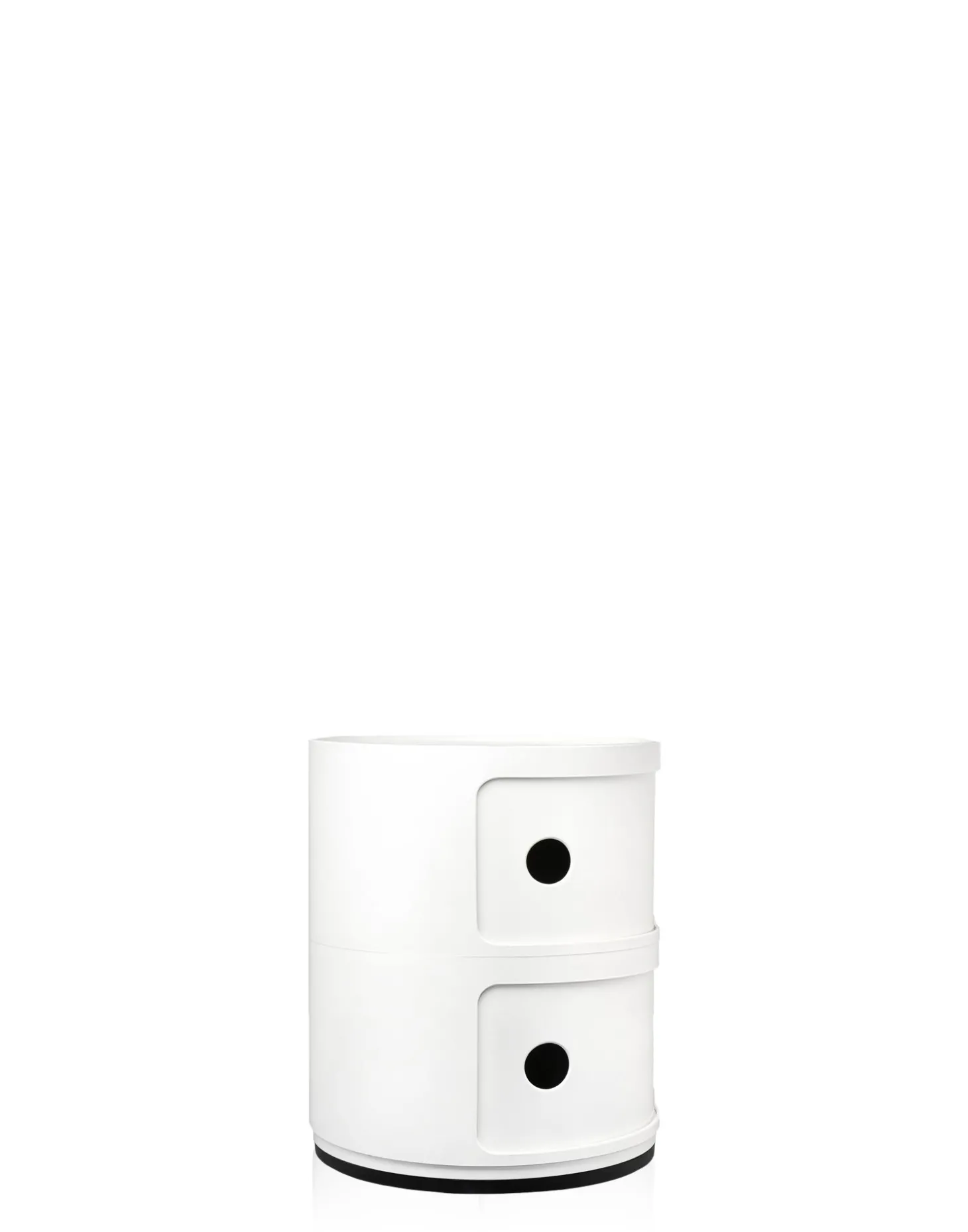 Kartell Componibili Recycled Container weiß mit zwei Elementen (matt - 4986)