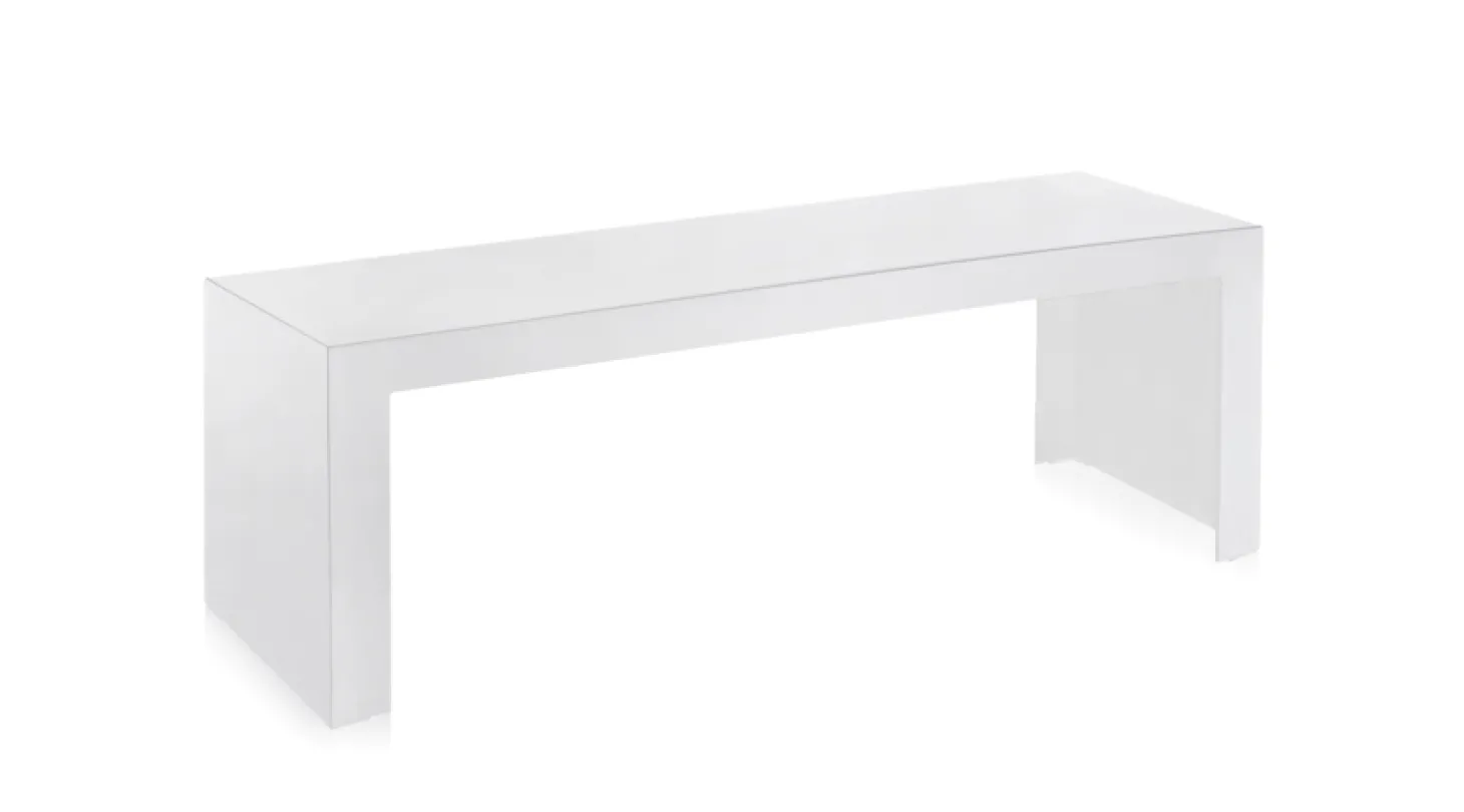 Kartell Outdoor Loungetisch Invisible Side weiß