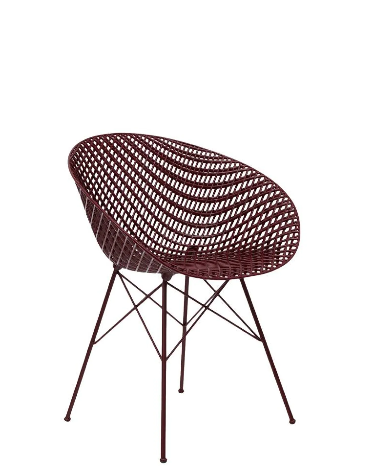 Kartell Smatrik Outdoorstuhl pflaume