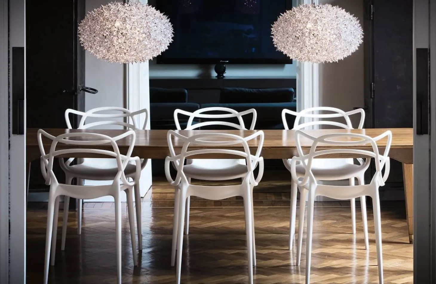 Kartell Stuhl Masters weiß