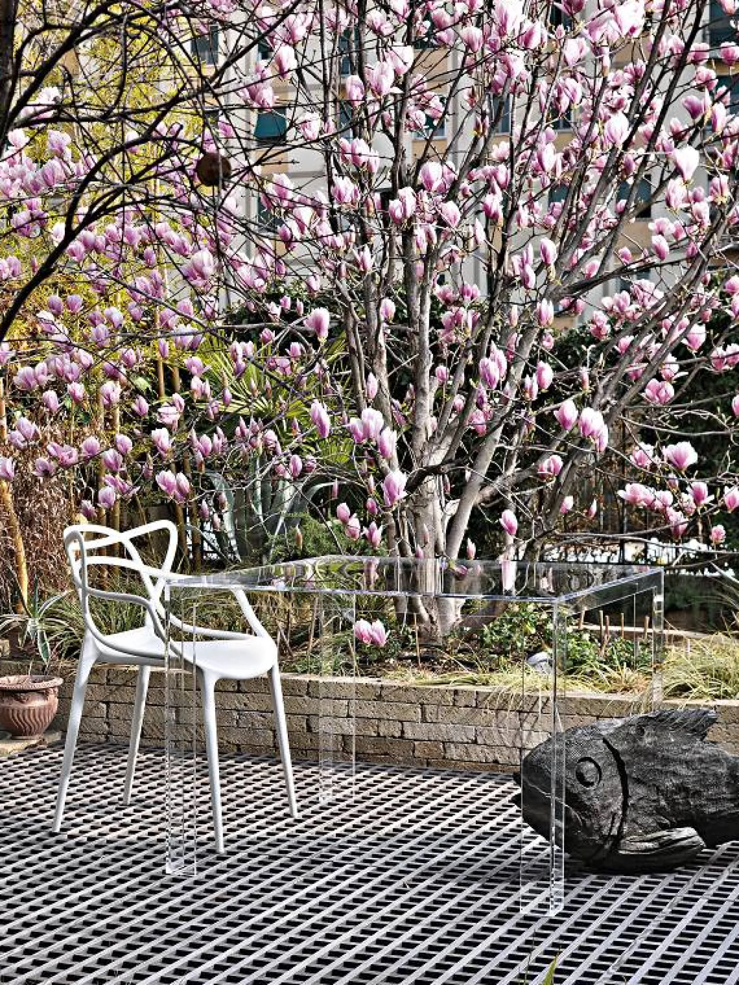 Kartell Stuhl Masters weiß