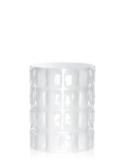 Kartell Vase Matelasse glänzendes weiß