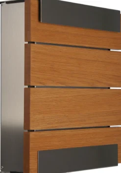 Keilbach Glasnost Briefkästen Holz Eiche ohne Beschriftung