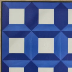 Kersten B.V. Geometrische Leinwand blau 80x3.8cm