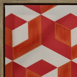 Kersten B.V. Geometrische Leinwand Orange 60x3cm