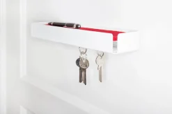 Konstantin Slawinski Schlüsselbrett KEY-BOX weiß Filz rot