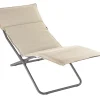 Lafuma Outdoor Lounge-Sessel BAYANNE Latte / Gestell Titane