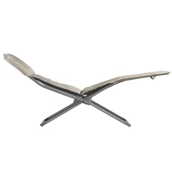 Lafuma Outdoor Lounge-Sessel BAYANNE Latte / Gestell Titane