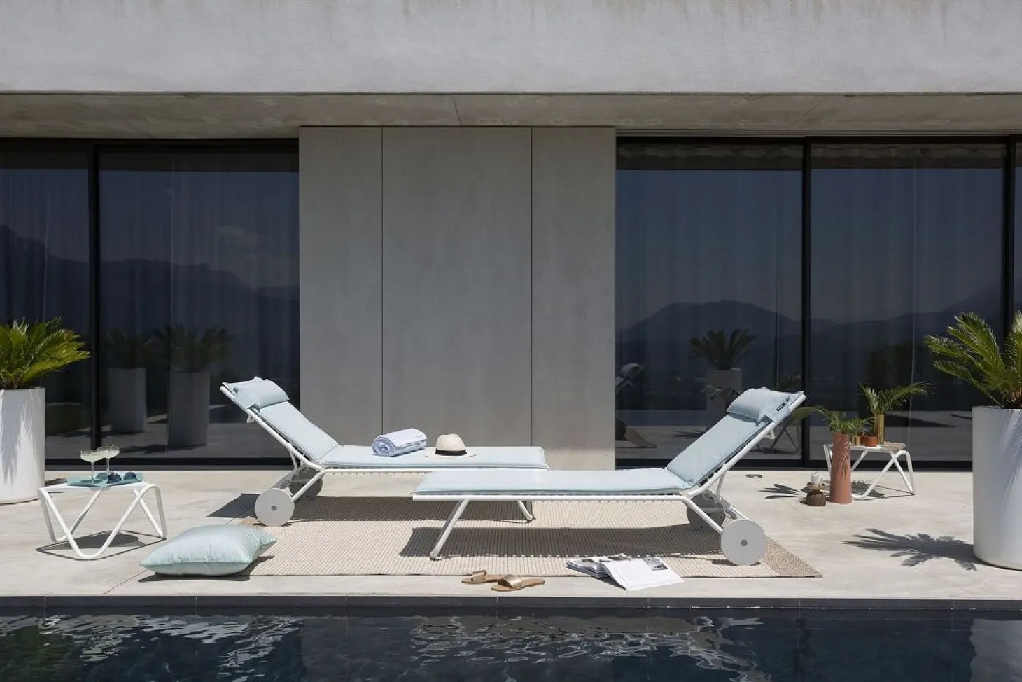 Lafuma Outdoor Sonnenliege BAYANNE Jade / Gestell Titane