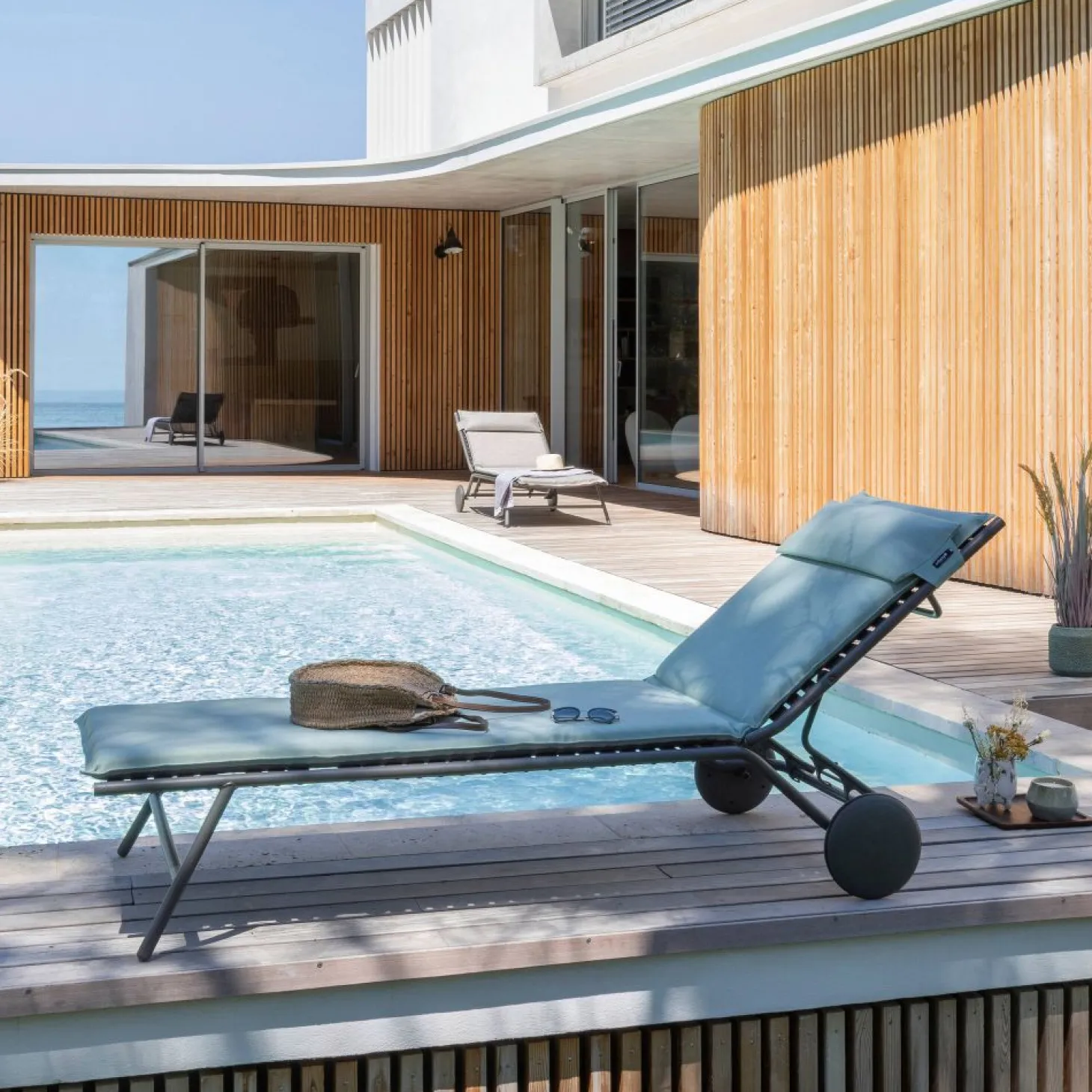 Lafuma Outdoor Sonnenliege BAYANNE Jade / Gestell Titane