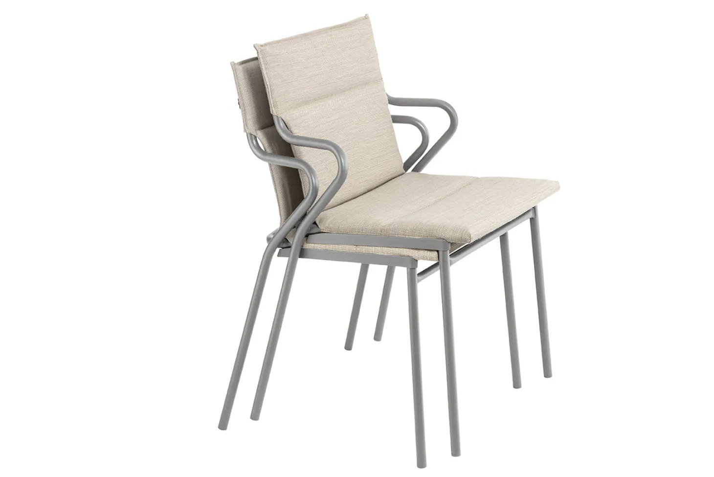 Lafuma Stuhl mit Armlehne ANCONE Latte / Gestell Titane