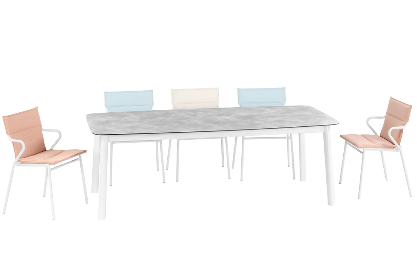 Lafuma Stuhl mit Armlehne ANCONE Latte / Gestell Titane