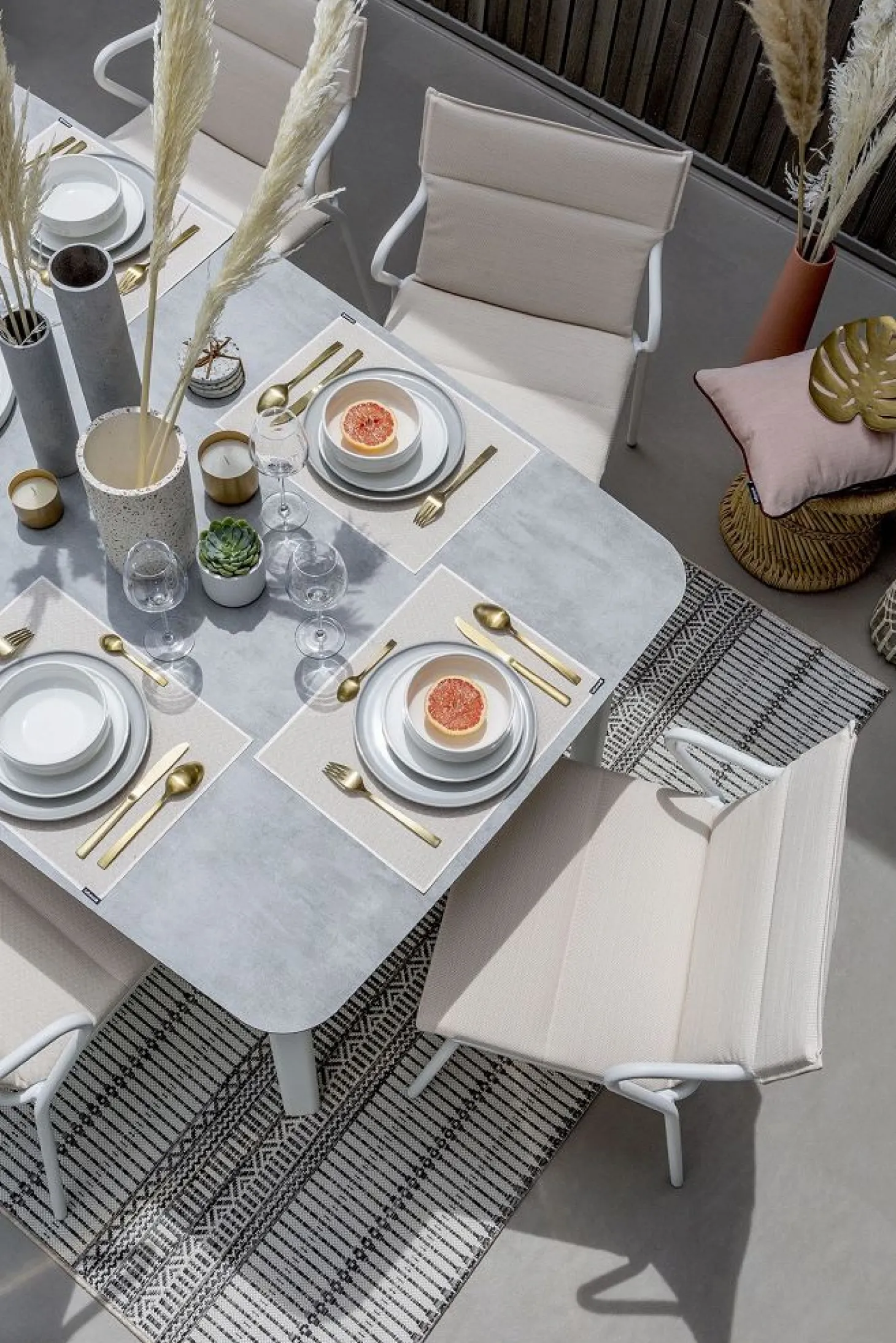 Lafuma Stuhl mit Armlehne ANCONE Latte / Gestell Titane