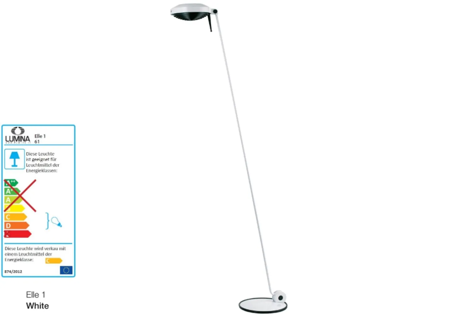 Lumina Elle 1 Stehlampe weiß
