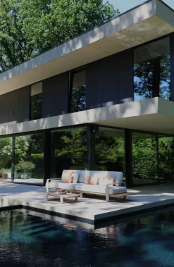 4-M Design Dox gemütliches Outdoor Lounge Sofa - 2 Sitzer