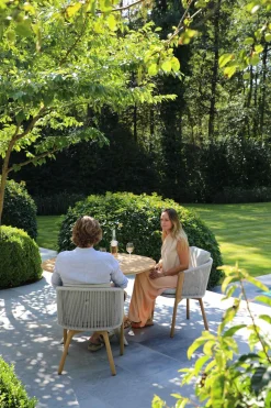 4-M Design Haven bequemer Outdoor Armlehnstuhl Mokka