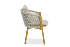 4-M Design Haven bequemer Outdoor Armlehnstuhl Mokka