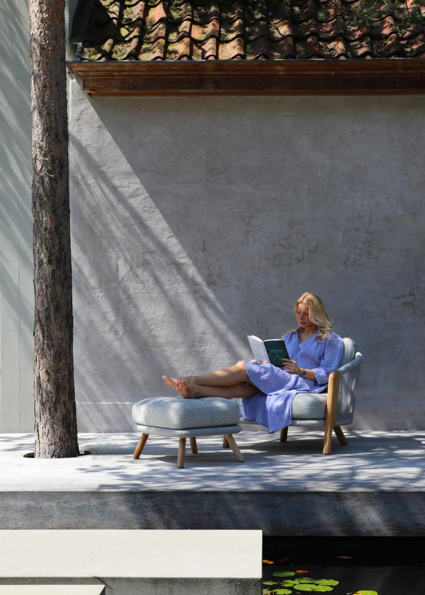 4-M Design Haven Fußablage in Mokka