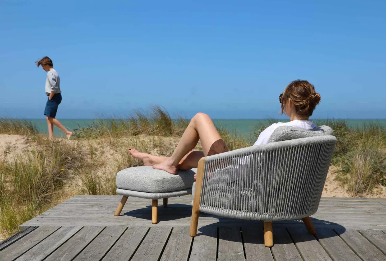 4-M Design Haven Outdoor Lounge Sessel Mokka