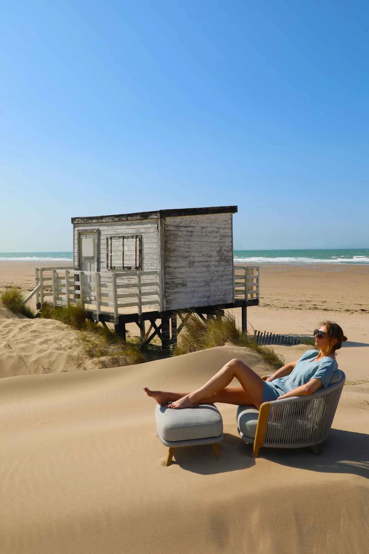 4-M Design Haven Outdoor Lounge Sessel Mokka