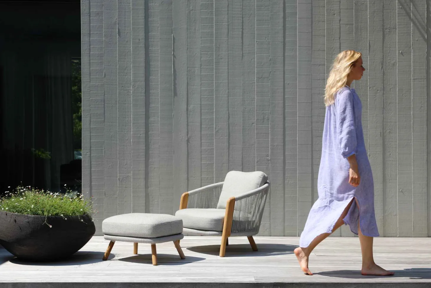 4-M Design Haven Outdoor Lounge Sessel Mokka