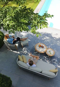 4-M Design Haven 3-Sitzer Outdoor Lounge Sofa in Mokka