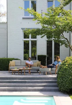 4-M Design Haven 3-Sitzer Outdoor Lounge Sofa in Mokka