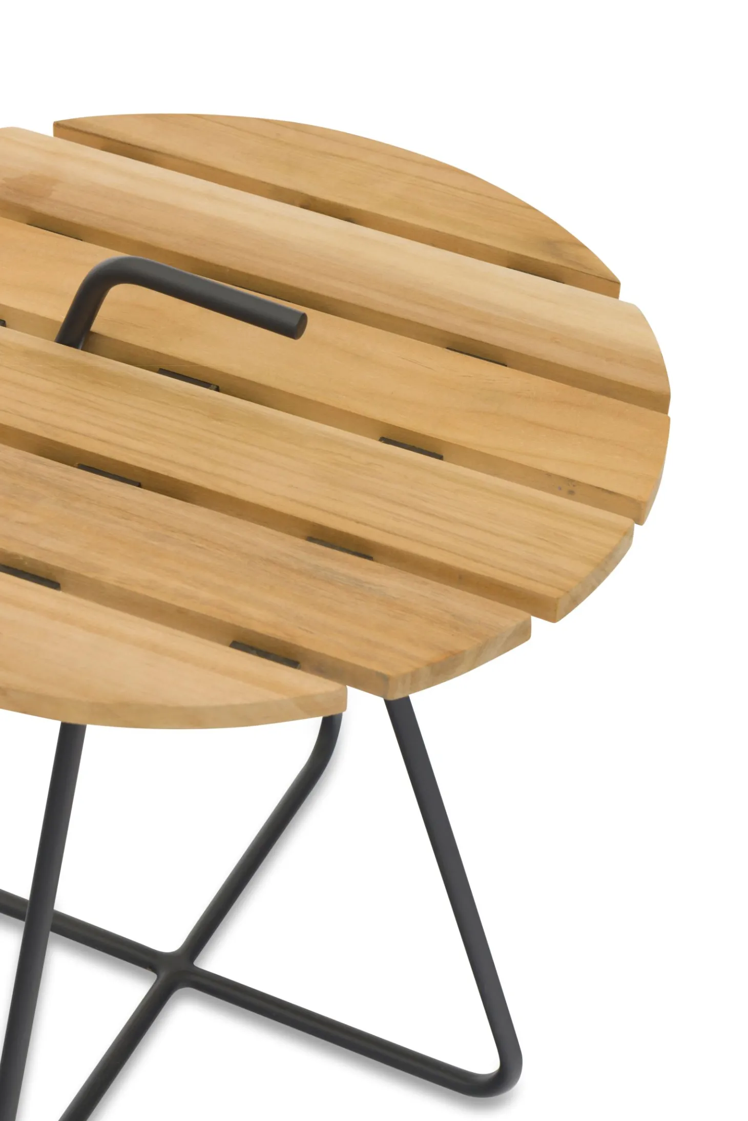 4-M Design Hook moderener Beistelltisch Outdoor Kohle