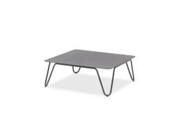 4-M Design RIVA quadratischer Lounge Tisch aus Aluminium