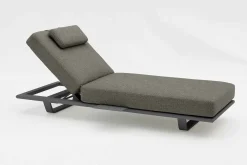 4-M Design Twins Bequeme Einzel Sonnenliege Kohle