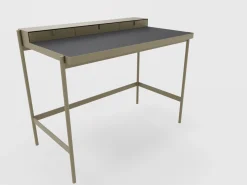 Müller Möbelfabrikation PS 20 Sekretär/Schminktisch Beigegrau (RAL 7006) Linoleum Schwarz